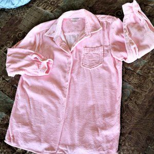 Button Down Over sized Corduroy Shirt.